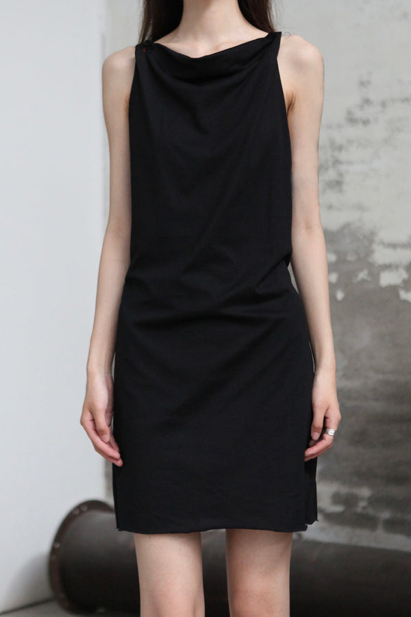 m.a+ 25 Spring/Summer Silver Long Strap Button Dress MA-D430AC/S JCL10-HEI Black